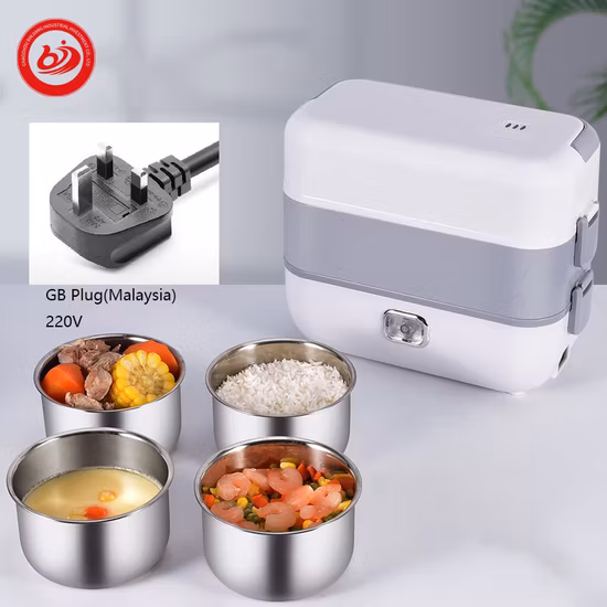 스테인리스 그릇이 포함된 전기 가열 도시락